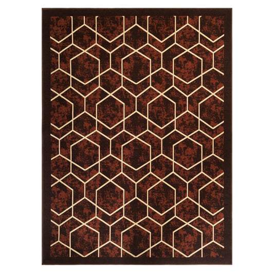 By Cocoon Washable Brown Rug