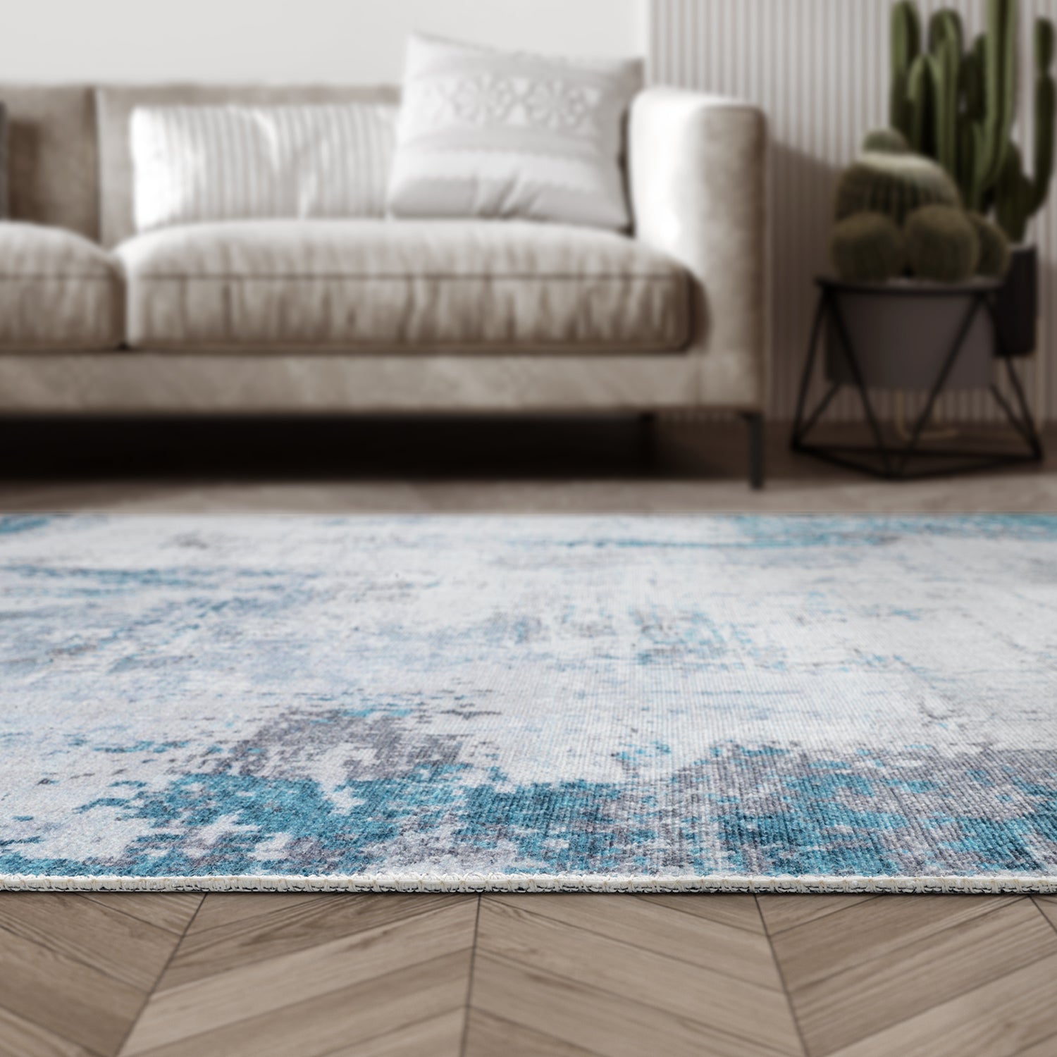 By Cocoon Grey / Navi Area Rug